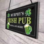 Personalised Irish Pub Sign Novelty Home Bar Man Cave Sign