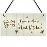 Cute Mud Kitchen Sign For Garden Summerhouse Daughter Son Kids