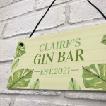 Personalised Gin Bar Sign Novelty G&T Sign Home Bar Sign Garden