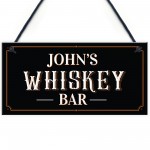 Vintage Personalised Whiskey Bar Sign Home Bar Pub Sign Alcohol