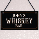 Vintage Personalised Whiskey Bar Sign Home Bar Pub Sign Alcohol