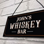 Vintage Personalised Whiskey Bar Sign Home Bar Pub Sign Alcohol