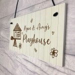 Kids Playhouse Sign Hanging Door Wall Sign Gift For Daughter Son