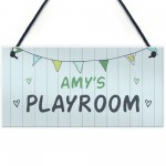 Playroom Sign PERSONALISED Colourful Den Sign Daughter Son Gift