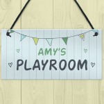 Playroom Sign PERSONALISED Colourful Den Sign Daughter Son Gift