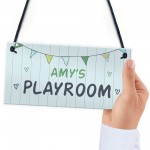 Playroom Sign PERSONALISED Colourful Den Sign Daughter Son Gift