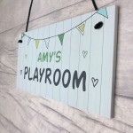 Playroom Sign PERSONALISED Colourful Den Sign Daughter Son Gift