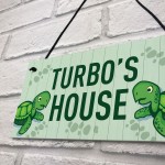 Turtoise Sign For Home PERSONALISED Funny Turtle Sign For Tank