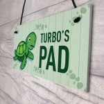 Turtoise Sign For Home PERSONALISED Pet Sign Turtle Sign