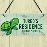 Tortoise Sign Personalised Novelty Tank Sign Pet Sign Pet Gift