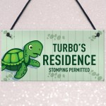 Tortoise Sign Personalised Novelty Tank Sign Pet Sign Pet Gift