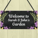 Floral Garden Sign Personalised Novelty Summerhouse Wall Sign