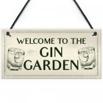 Gin Bar Welcome Sign Novelty Home Bar Decor Gifts Garden Sign