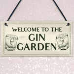 Gin Bar Welcome Sign Novelty Home Bar Decor Gifts Garden Sign