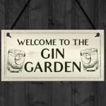 Gin Bar Welcome Sign Novelty Home Bar Decor Gifts Garden Sign