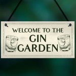 Gin Bar Welcome Sign Novelty Home Bar Decor Gifts Garden Sign