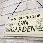 Gin Bar Welcome Sign Novelty Home Bar Decor Gifts Garden Sign