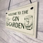 Gin Bar Welcome Sign Novelty Home Bar Decor Gifts Garden Sign