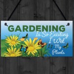Funny Hanging Garden Sign For Summerhouse Shed Family Gift