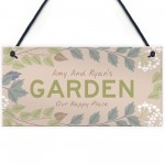 Personalised Garden Sign Home Decor Floral Summerhouse Sign