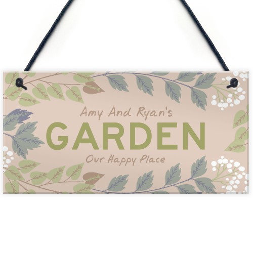 Personalised Garden Sign Home Decor Floral Summerhouse Sign