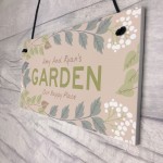 Personalised Garden Sign Home Decor Floral Summerhouse Sign