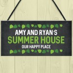 Floral Summerhouse Sign Personalised Hanging Garden Sign