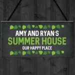 Floral Summerhouse Sign Personalised Hanging Garden Sign