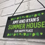 Floral Summerhouse Sign Personalised Hanging Garden Sign