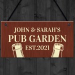 Personalised Pub Garden Sign Hanging Wall Plaque Pub Home Bar