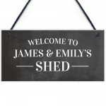 Welcome Sign For Shed Personalised Garden Shed Plaque