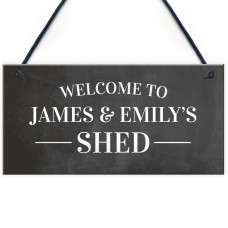 Welcome Sign For Shed Personalised Garden Shed Plaque