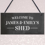 Welcome Sign For Shed Personalised Garden Shed Plaque