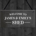 Welcome Sign For Shed Personalised Garden Shed Plaque