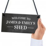 Welcome Sign For Shed Personalised Garden Shed Plaque