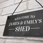 Welcome Sign For Shed Personalised Garden Shed Plaque