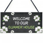 The Summer House Garden Sign Novelty Garden Shed Home Decor