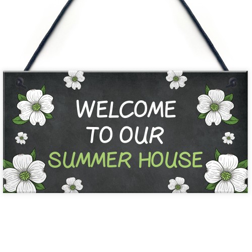 The Summer House Garden Sign Novelty Garden Shed Home Decor