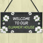 The Summer House Garden Sign Novelty Garden Shed Home Decor