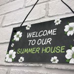 The Summer House Garden Sign Novelty Garden Shed Home Decor