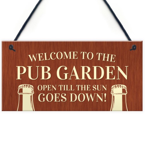 Novelty Pub Beer Garden Sign For Home Bar Garden Decor Gifts