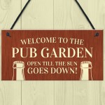 Novelty Pub Beer Garden Sign For Home Bar Garden Decor Gifts