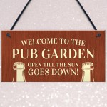 Novelty Pub Beer Garden Sign For Home Bar Garden Decor Gifts
