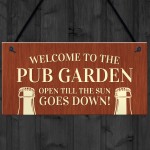 Novelty Pub Beer Garden Sign For Home Bar Garden Decor Gifts