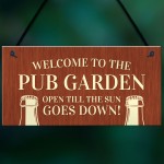 Novelty Pub Beer Garden Sign For Home Bar Garden Decor Gifts