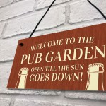 Novelty Pub Beer Garden Sign For Home Bar Garden Decor Gifts