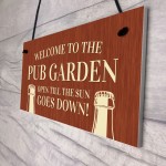 Novelty Pub Beer Garden Sign For Home Bar Garden Decor Gifts