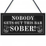 Funny Bar Sign For Home Hanging Garden Pub Plaque Alcohol Gift