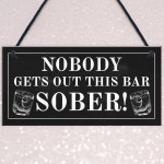 Funny Bar Sign For Home Hanging Garden Pub Plaque Alcohol Gift