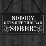 Funny Bar Sign For Home Hanging Garden Pub Plaque Alcohol Gift